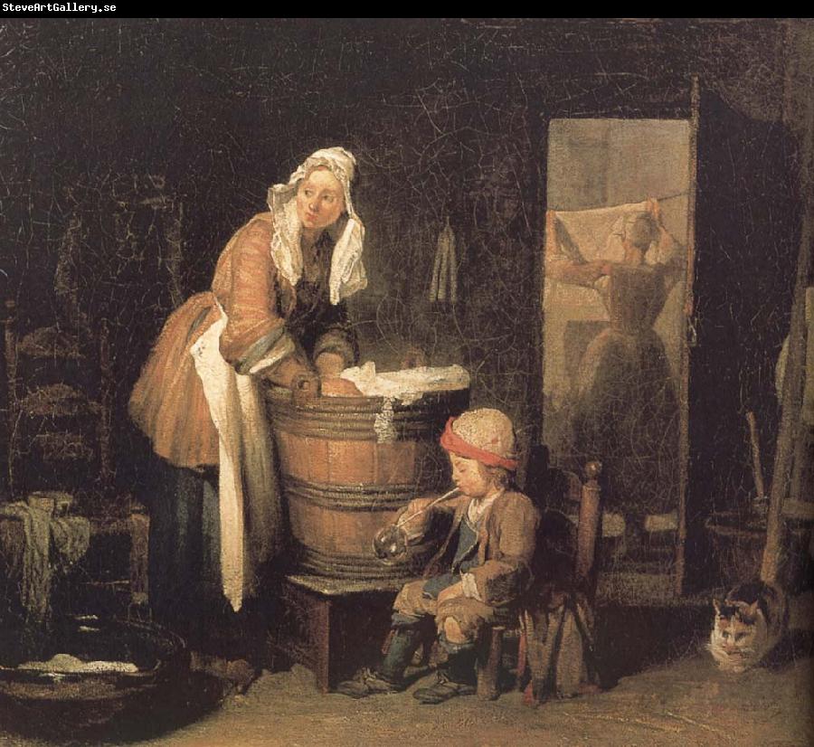 Jean Baptiste Simeon Chardin Women washing clothes